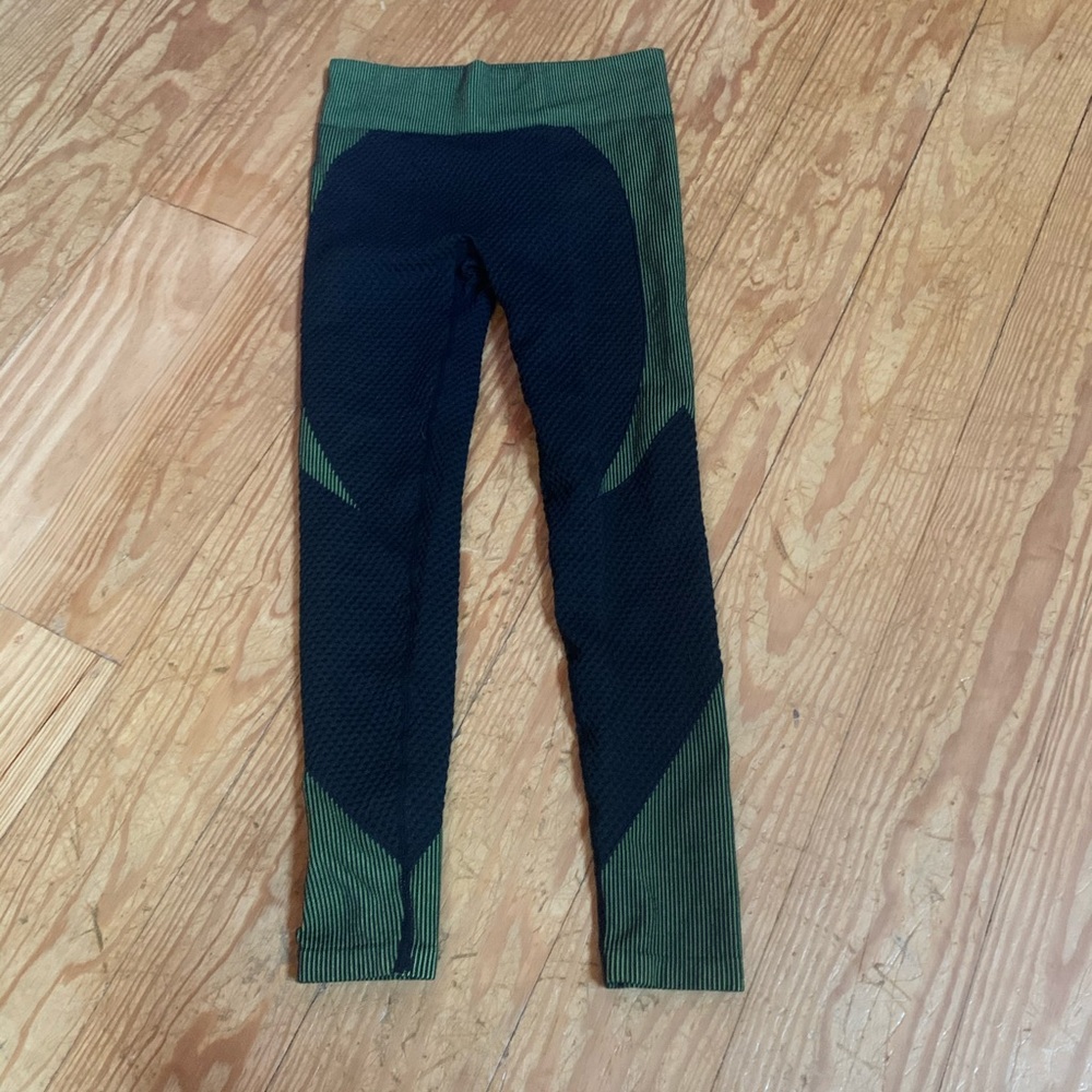 High wasted waffle leggings
